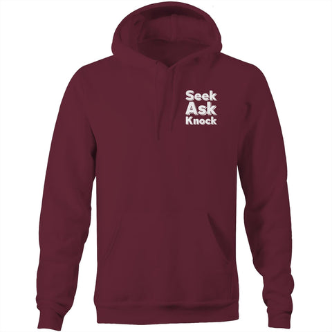 Chirstian-Unisex Hoodie-Ask Seek Knock (V2)-Studio Salt & Light