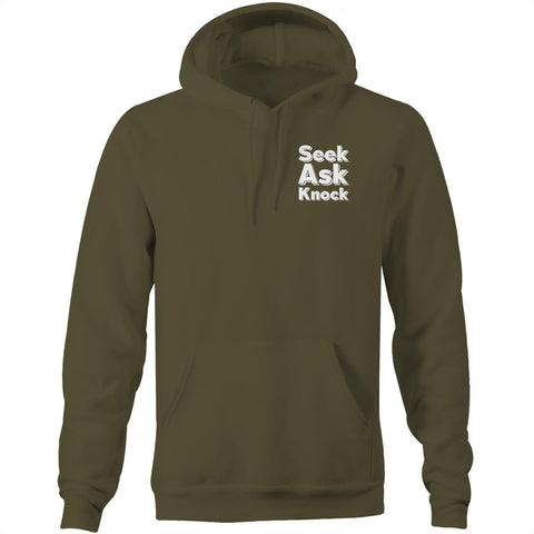 Chirstian-Unisex Hoodie-Ask Seek Knock (V2)-Studio Salt & Light