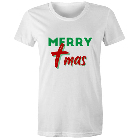 Chirstian-Women's T-Shirt-Merry Xmas-Studio Salt & Light