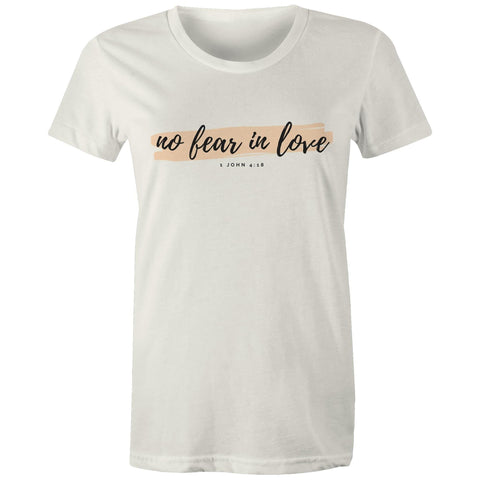 Chirstian-Women's T-Shirt-No Fear in Love-Studio Salt & Light