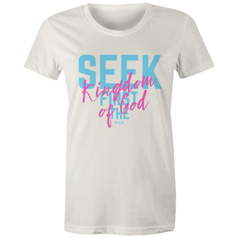 Chirstian-Women's T-Shirt-Seek First The Kingdom of God-Studio Salt & Light