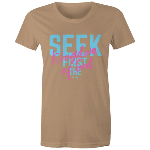 Chirstian-Women's T-Shirt-Seek First The Kingdom of God-Studio Salt & Light