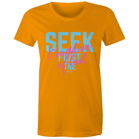 Chirstian-Women's T-Shirt-Seek First The Kingdom of God-Studio Salt & Light