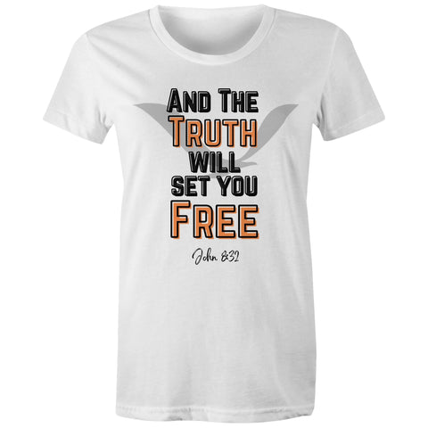 Chirstian-Women's T-Shirt-The Truth Will Set You Free-Studio Salt & Light